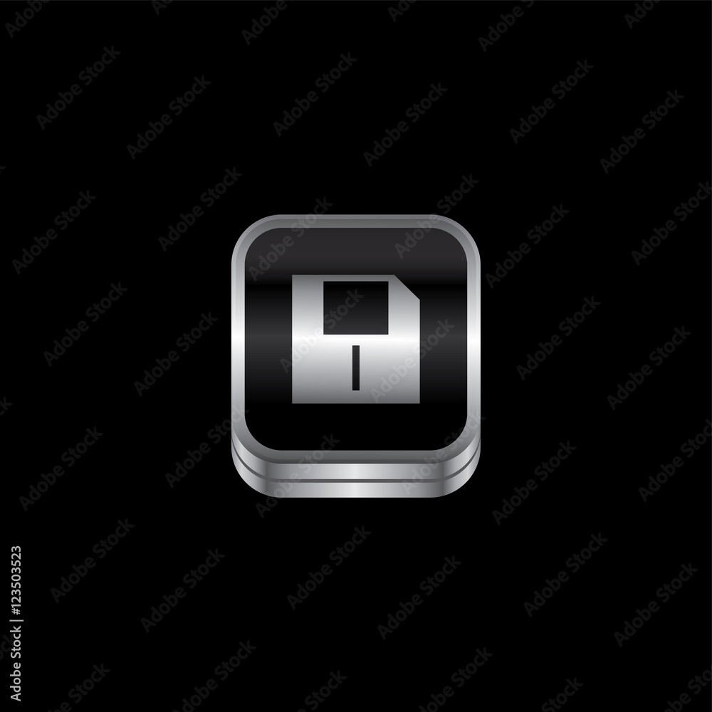 metal plate theme icon button metal plate theme icon button