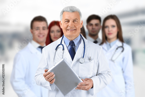 Doctor and medical team on ...