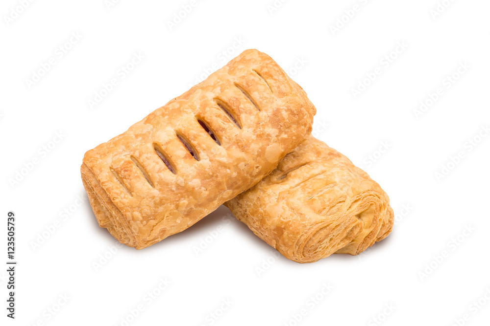 Puff buns isolated on white background
