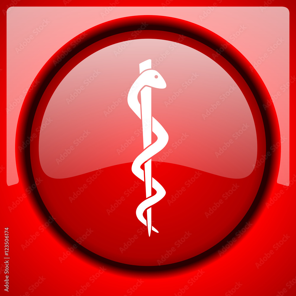 emergency red icon plastic glossy button emergency red icon plastic glossy button