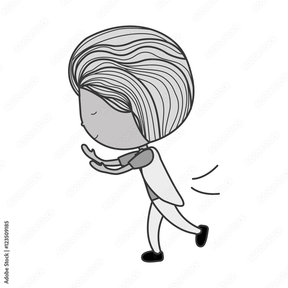 silhouette man standing with hands extended vector illustration silhouette man standing with hands extended vector illustration