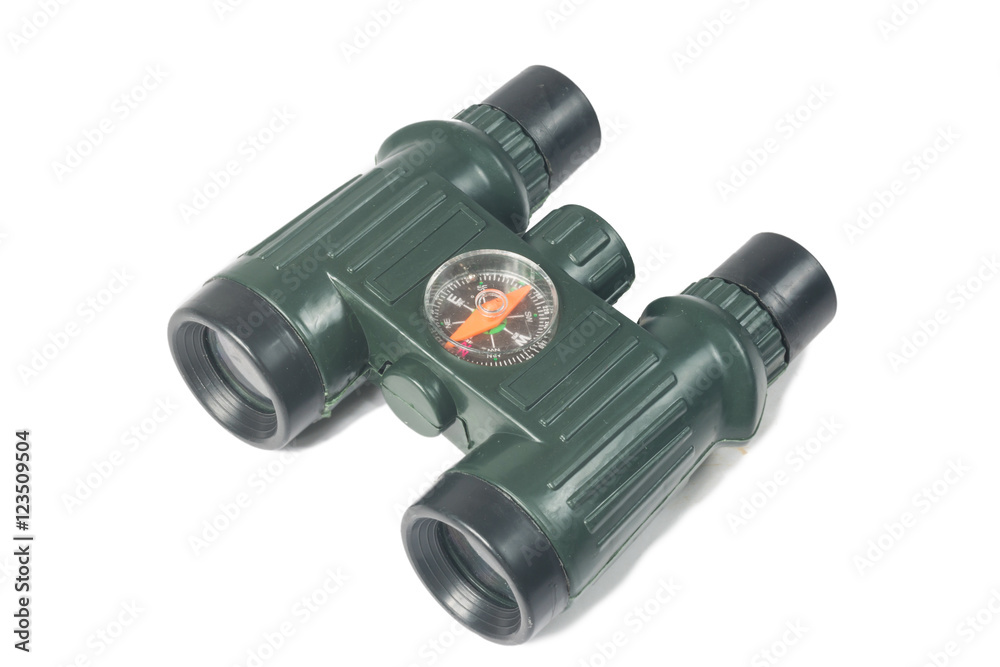 binoculars with compass isolated on white
binoculars with compass isolated on white