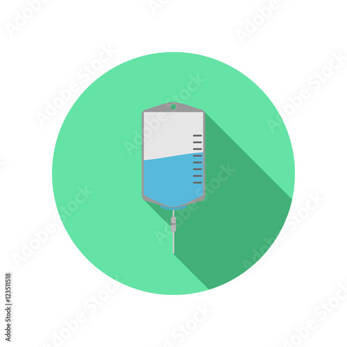 saline bag vector icon