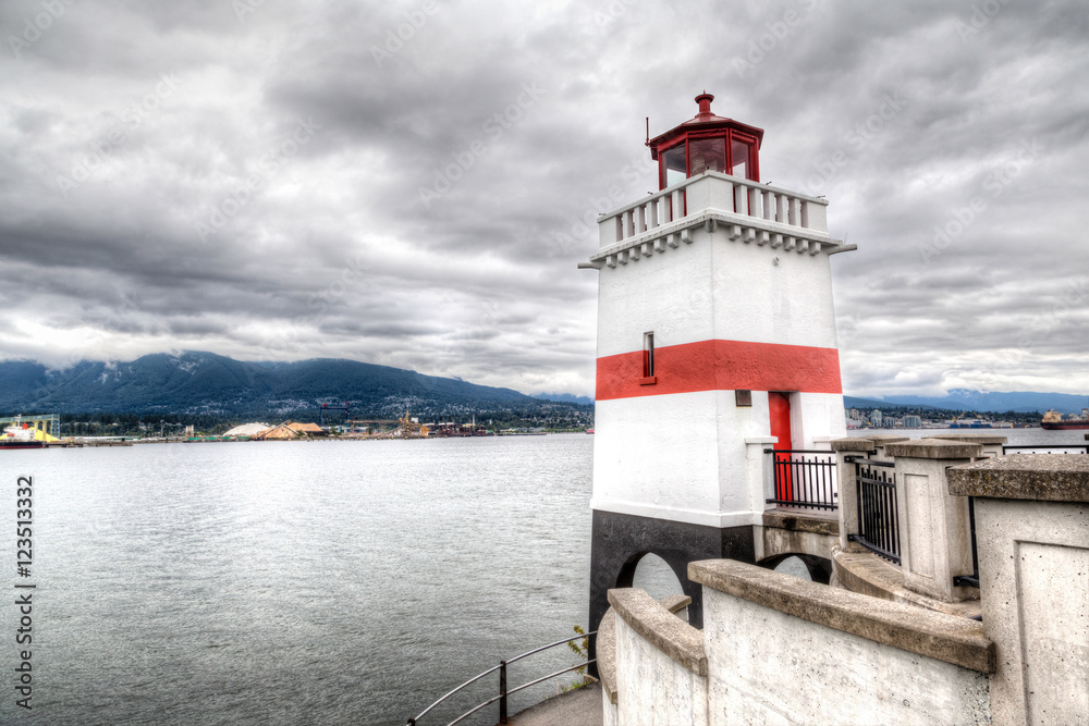 Brockton Point Lighthouse in Vancouver, Canada