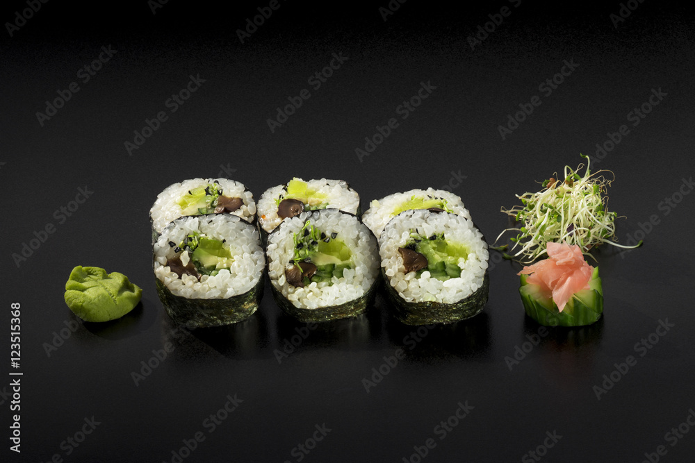 Set of Vegetarian Hosomaki Sushi Set of Vegetarian Hosomaki Sushi