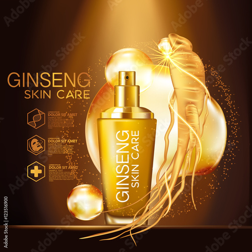 Ginseng Serum Skin Care Cosmetic