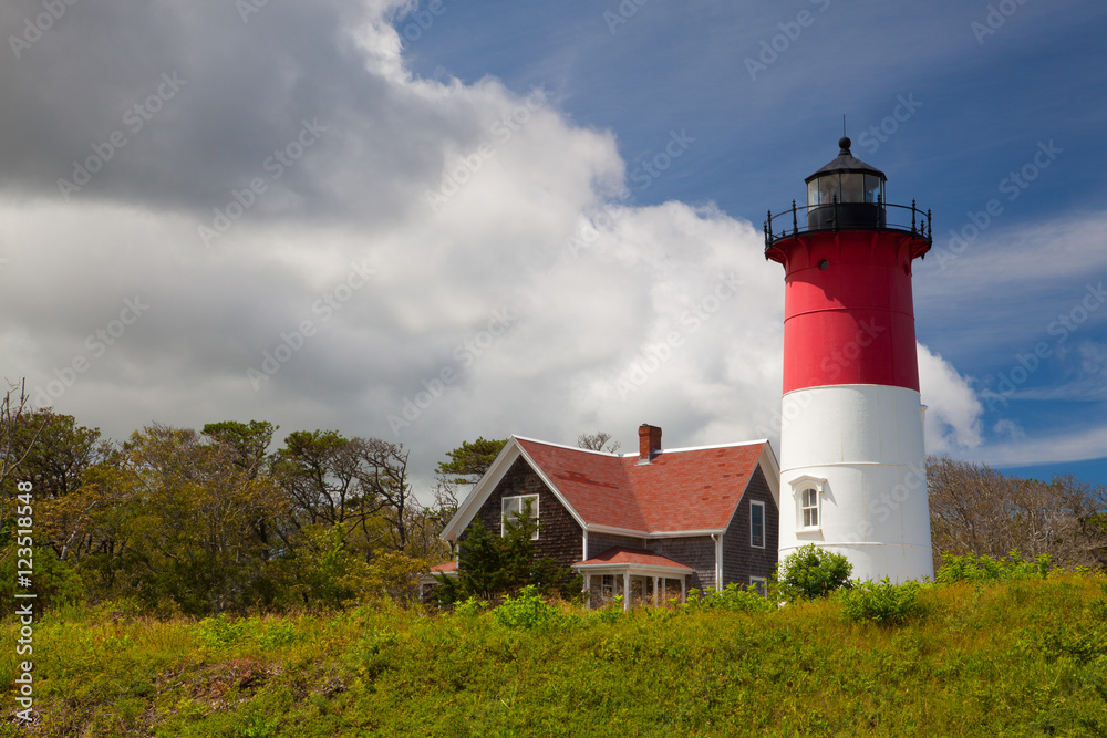 Nauset Light Lighthouse in Eastham, USA Nauset Light Lighthouse in Eastham, USA