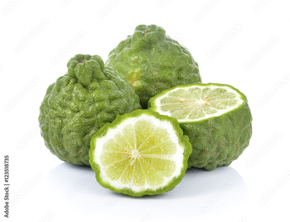bergamot on white background bergamot on white background