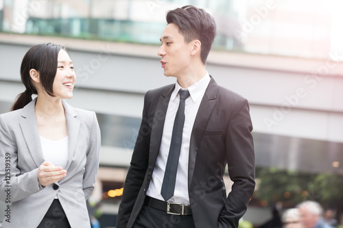 Photography businesspeople talk in hongkong