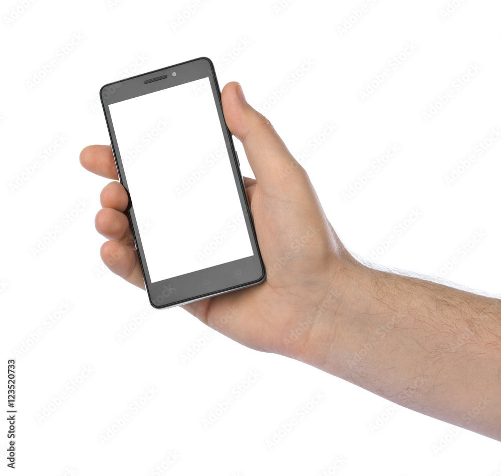 Hand with smartphone Hand with smartphone