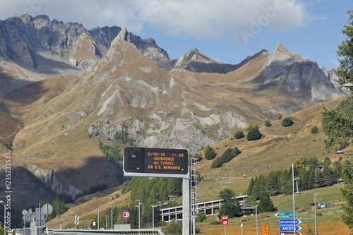 Aosta, Italy - Nature near the tunnel G.S.Bernard photo