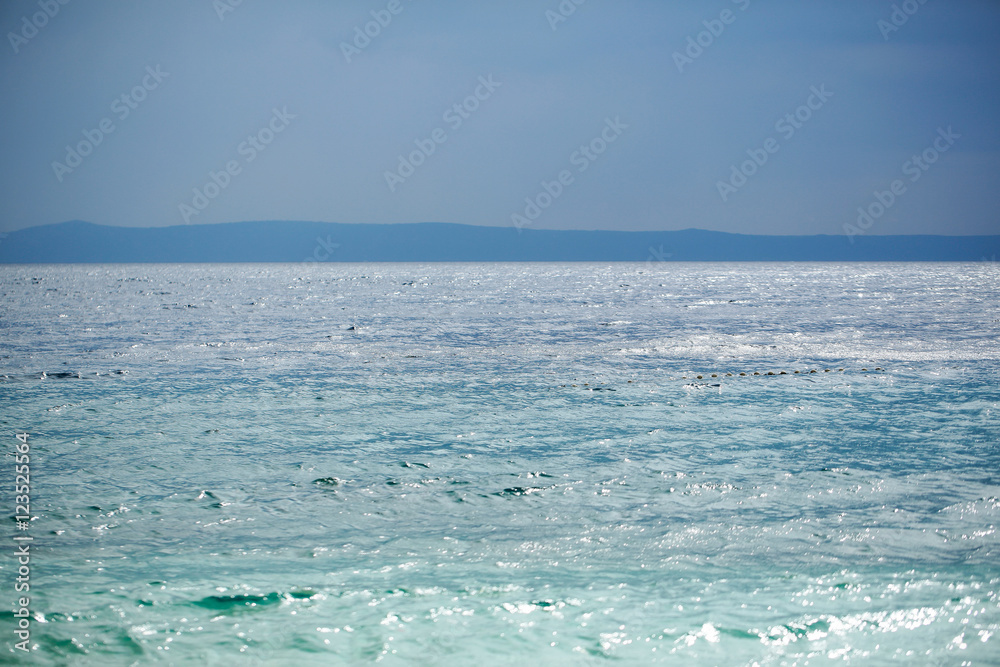 evening blue sky and sea evening blue sky and sea