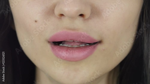 Smoking Girl Lips, Smoke of Cigarette