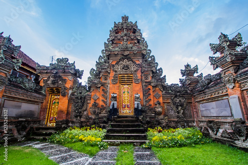 Balinese door facade photo