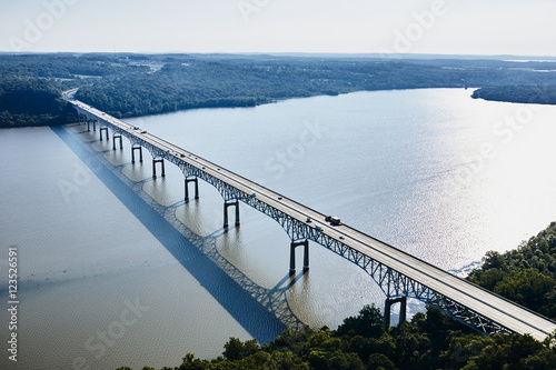 USA, Maryland, Aerial photograph of the Millard E. Tydings Memorial Bridge photo