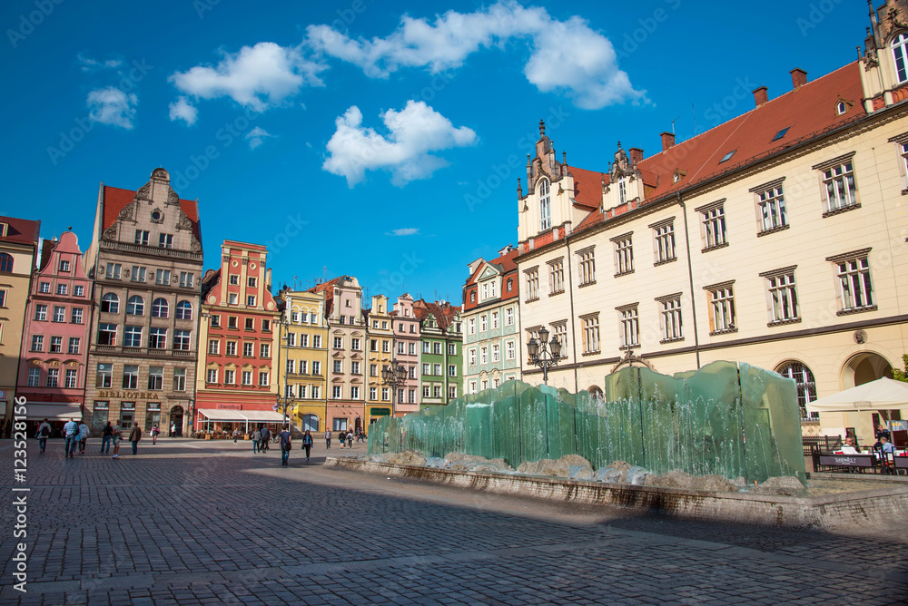 Wroclaw, Poland - May 10: Old Town Hall on the Market square on