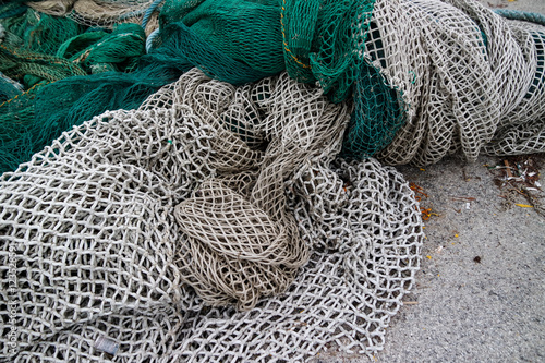 fisherman nets on the pier