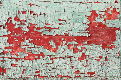 texture of the old painted red and blue boards