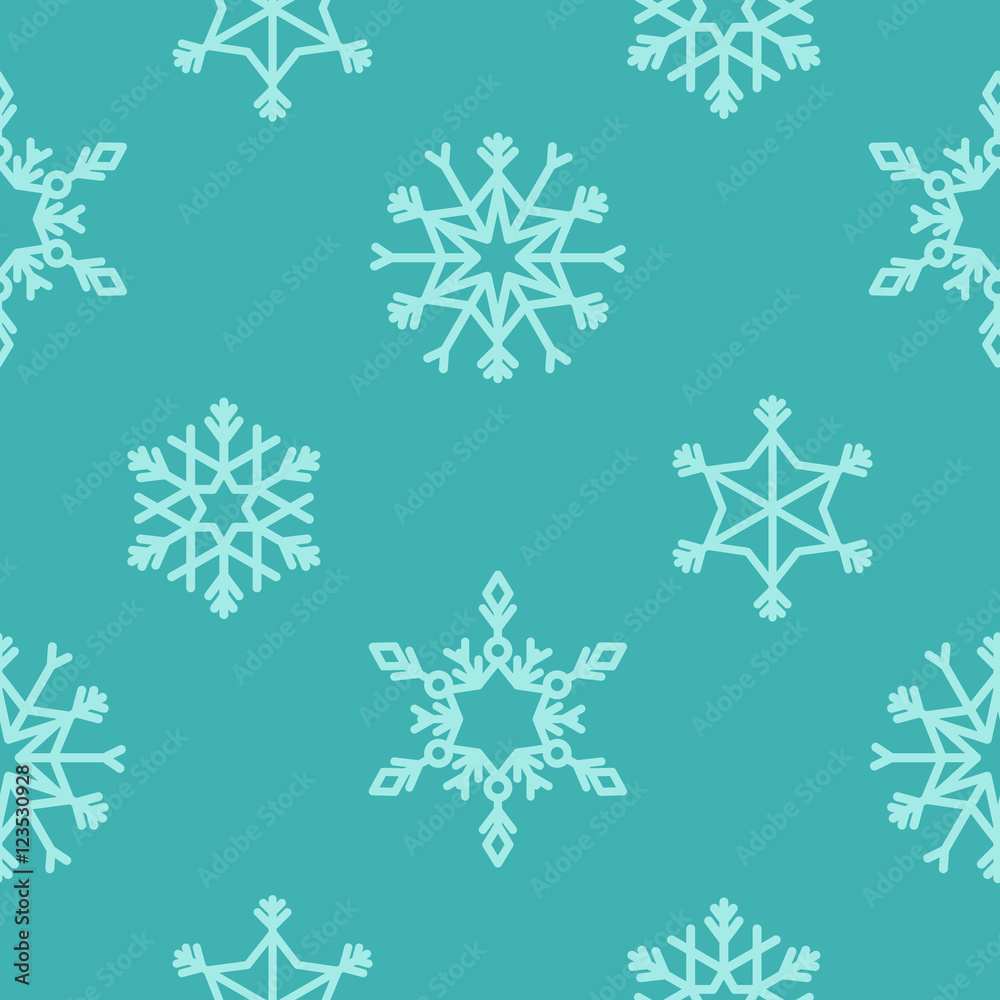 Vector seamless pattern with snowflakes. Winter background. Vector seamless pattern with snowflakes. Winter background.