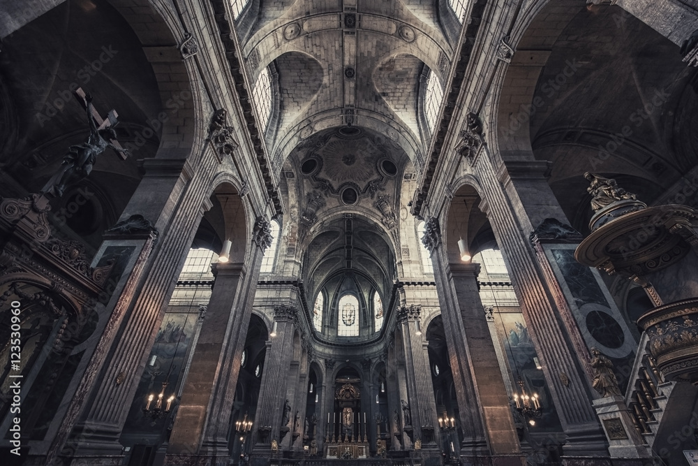 Fototapeta premium Saint-Sulpice church in Paris