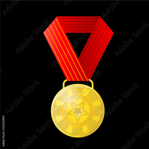 Award Vector illustration isolated on white background photo