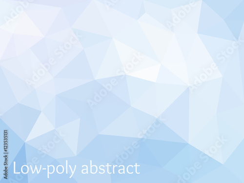 Blue Light Polygonal Mosaic Background