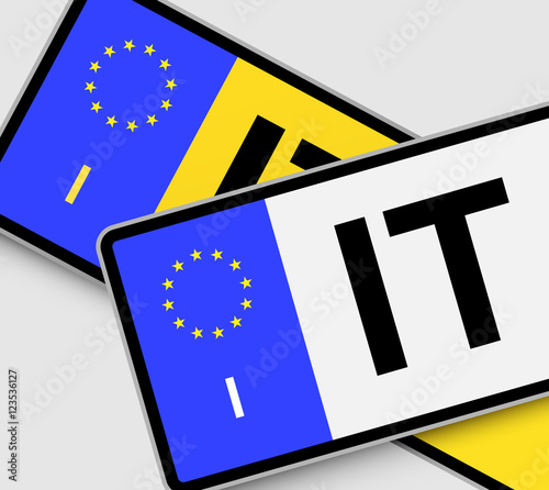 Italian Licence Plates