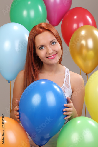 Portrait girl with balloons © zhagunov_a
