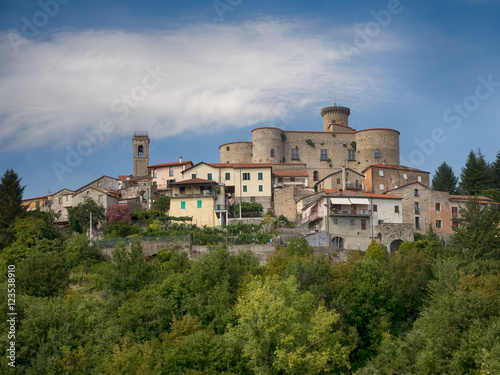 Bastia village with well preserved castle, Lunigiana, Italy.