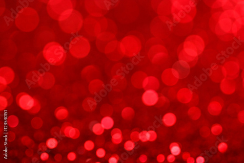 Abstract red bokeh background, Christmas background