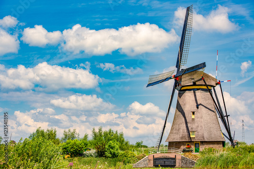 Windmill in Kinderdijk Holland