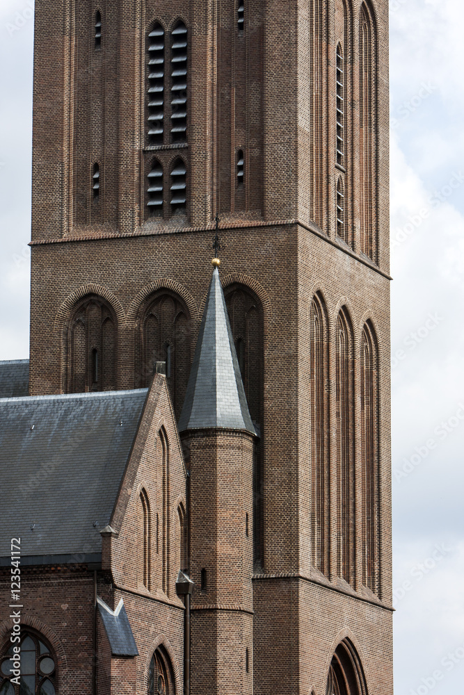 Church tower closeup