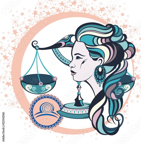 Decorative Zodiac sign Libra