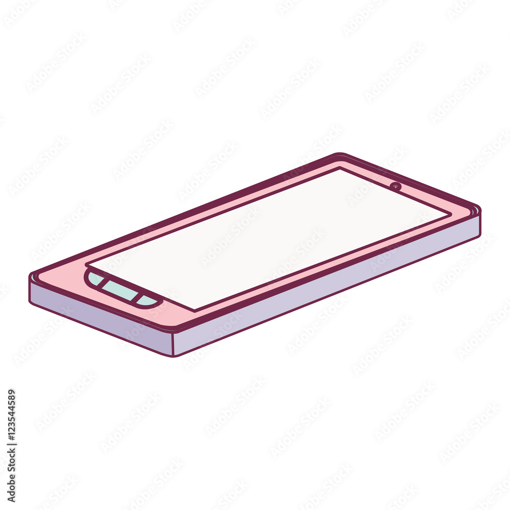 tech touch tablet camera with buttons lying down minimalist vector illustration tech touch tablet camera with buttons lying down minimalist vector illustration