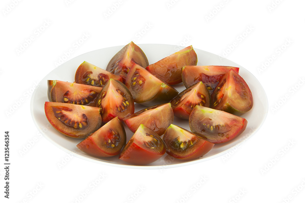 delicious ripe Tomato Kumquat isolated on white
