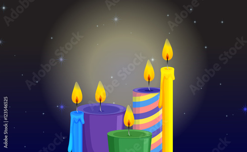 Light coming from candles