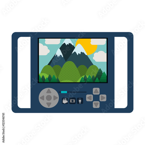 screen remote control for drones vector illustration