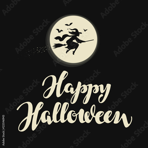 Happy Halloween banner. Vector illustration