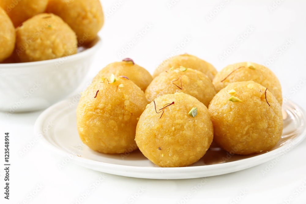 Laddu / Ladoo -popular  Indian sweet made of Chickpea flour