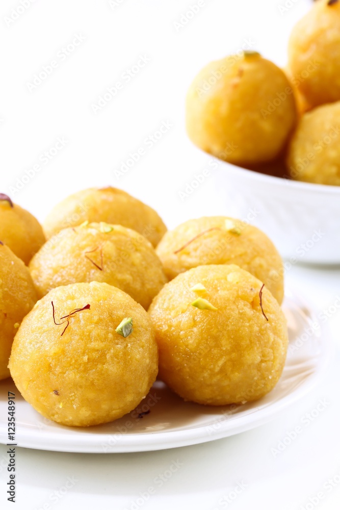 Laddu / Ladoo -popular Indian sweet made of Chickpea flour Laddu / Ladoo -popular Indian sweet made of Chickpea flour