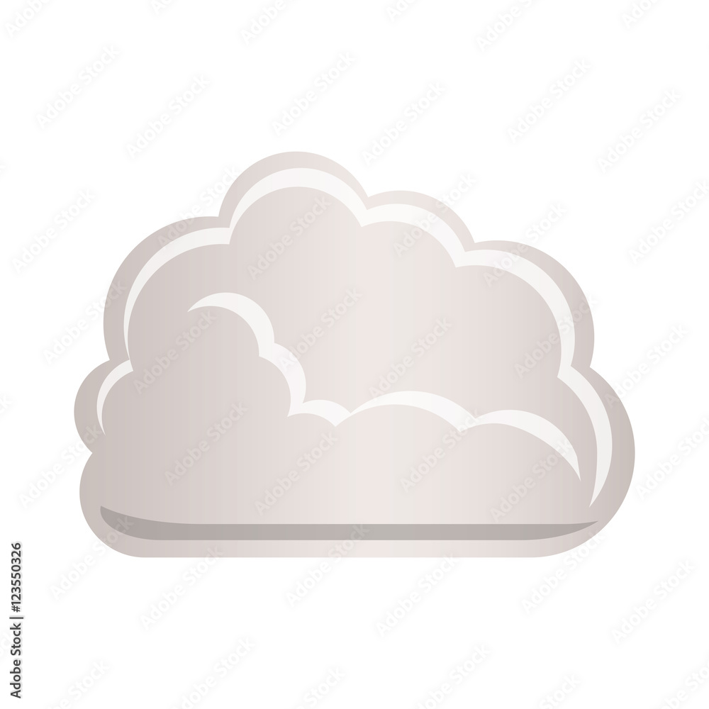 cloud tridimensional in cumulus shape vector illustration cloud tridimensional in cumulus shape vector illustration