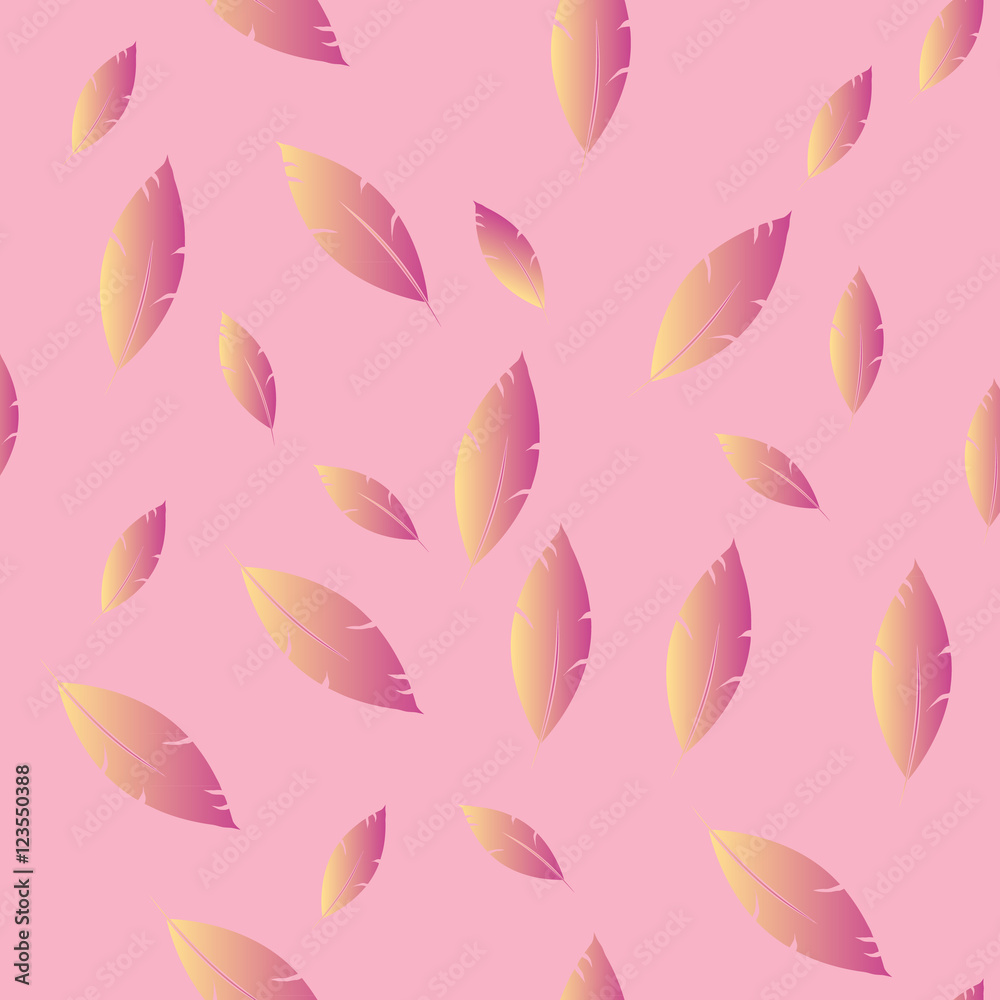 Feathers pattern for fashion design (hippie, boho style). repeat Feathers pattern for fashion design (hippie, boho style). repeat