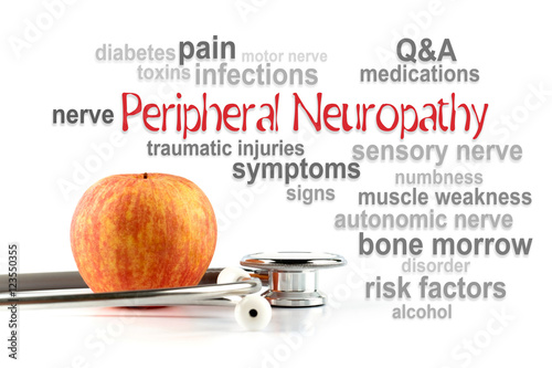 Peripheral Neuropathy word cloud, health conceptual photo