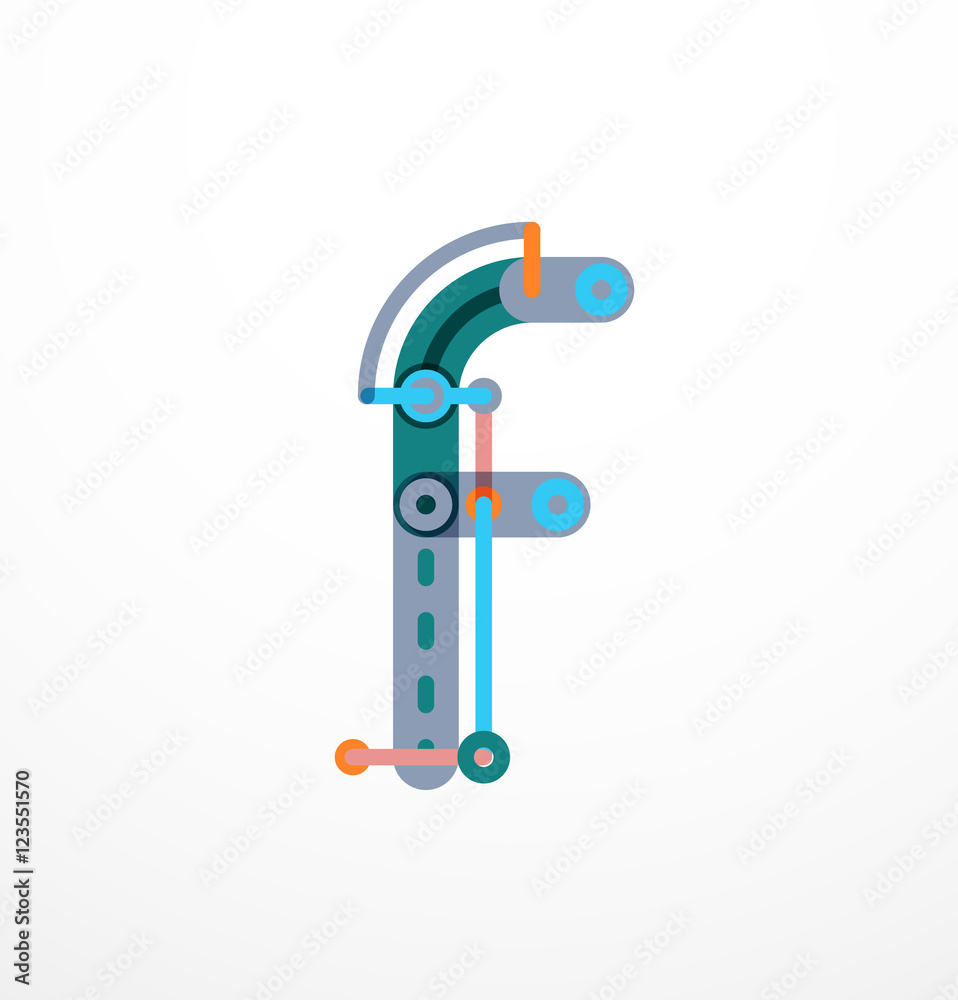 Abstract line design letter logo Abstract line design letter logo