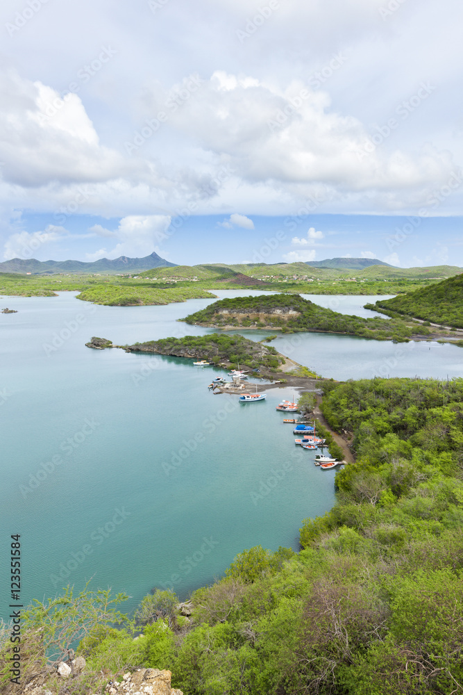 View over Sint Martha Baai, Curacao