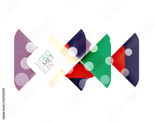 Glittering abstract geometric background
