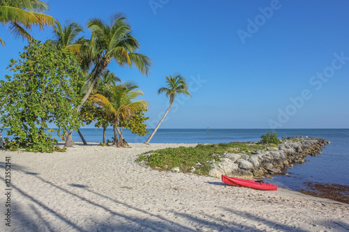 Rest Beach in Key West, Florida, United States. Rest Beach is located next to Higgs Beach. © bennymarty