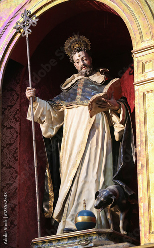 Statue of St Dominic in Salamanca photo