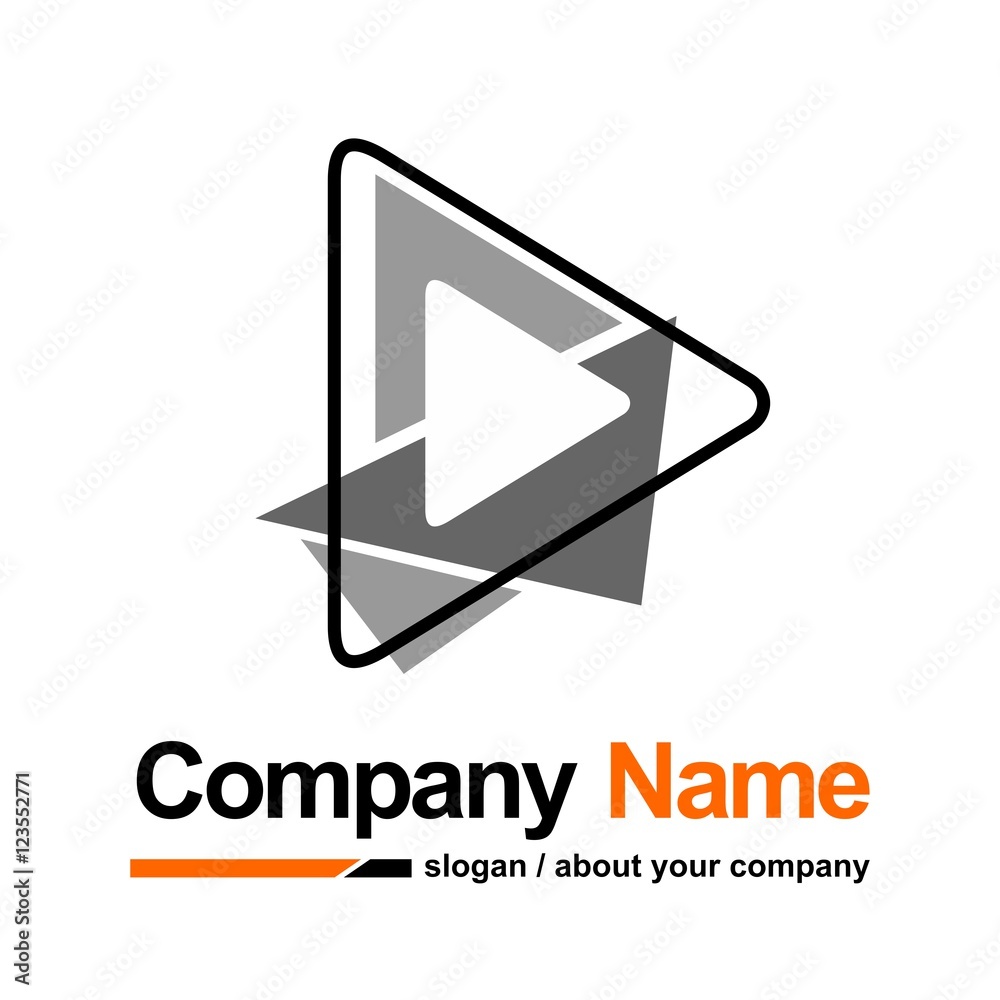 video vector logo Stock Vector | Adobe Stock
