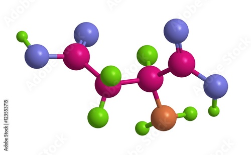 Molecular structure of Aspartic acid